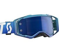 Scott Prospect 2020 Motocross Goggles Blue/White-Electric Blue Chrome