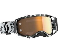 Scott Prospect Amplifier black/white Motocross Goggles, gold for Men