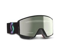 Scott React AMP PRO Snowmobile Goggles / Chrome Black/Aurora Green Black,Aurora Green