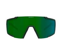 Scott Shield Compact Sunglasses Amplifier White Chrome/CAT2 Kaki Green