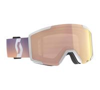 Scott - Shield White Soft Pink Enhancer Rose Chrome - Goggles