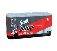 Scott Shop Towels, Blue, 55 Count x 10 Rolls