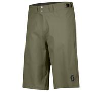 Scott - Water-repellent MTB shorts - Shorts M's Trail Flow W/Pad Hay Green for Men - Size M Green M