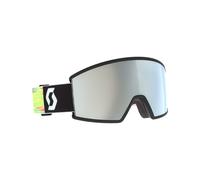 Scott - Ski goggles - Ambit Black/Neon Yellow AMP White Chrome S2 in Silicone Black one size