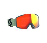 Scott - Ski goggles - Shield Soft Green / Black / Enhancer Red Chrome Green one size