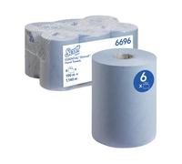 Scott Slimroll Paper Hand Towel Roll 1-Ply 190m Blue Pack of 6 6696