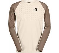 Scott - Stretch, breathable and resistant MTB T-shirt - Trail Vertic Pro LS Tee M Cotton White Toast Beige for Men - Size L White L