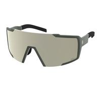 Scott - Sunglasses - Shield Kaki Green Amp White Chrome S2 - Khaki Khaki one size