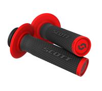 Scott SX II Lock On Grips Handlebar Grips Cam Set Black/Red