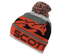 Scott Team 40 Beanie Orange - Warm Stylish Bobble Hat One Size - Colour Magma Red - Grey Green, orange