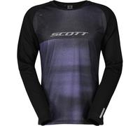 SCOTT Tee M's Trail Tuned Ls - Men - Black / Purple - size XL- model 2025 XL