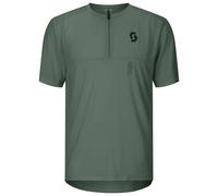 Scott - Tee Vertic Zip S/S - Cycling jersey size M, olive