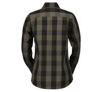 Scott Trail Flow Check Long Sleeve Shirt M Fir Green / Black
