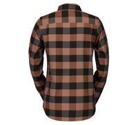 Scott Trail Flow Check Long Sleeve Shirt S Rose Beige / Black