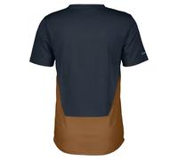 Scott Trail Flow Dri Short Sleeve Jersey M Dark Blue / Bread Brown