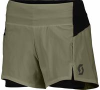 Scott - Women's stretch and breathable trail running shorts - Hybrid Shorts W's Endurance Tech Hay Green for Women - Size XS - Khaki Khaki