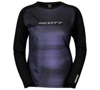 Scott - Women's Tee Trail Tuned L/S - Cycling jersey size S, black/blue