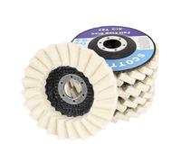 SCOTTCHEN Felt Flap Disc Abrasives 4-1/2" x 7/8" Arbor Buffing Polishing Wheel for Angle Grinder - 5 Pack