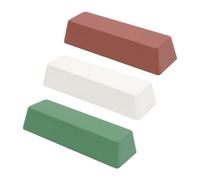scottchen PRO Buffing Polishing Cutting Compounds Green Fine/White Medium/Red Coarse,for Stainless Steel Aluminum Jewelry -180g 3 Pcs