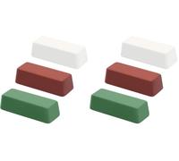 scottchen PRO Mini Buffing Polishing Cutting Compounds Kit 35g each - Green Fine/White Medium/Red Coarse - 6 Pack
