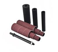 SCOTTCHEN PRO Spindle Sander Adaptor 4-1/2" x 1/2" with Rubber Sanding Drum Kit OD 3/4", 1", 1-1/2" and Sandpaper Sleeves Grit# 80,120 - S/16