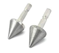 SCOTTCHEN PRO Woodworking Square Hole Drill Bit Sharpener Mortise Chisel Bit Sharpening Tool Up to 1/2 Inch Bit Grit #220/600-2 Pack