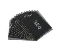 SCOTTCHEN Sanding Mesh 1/4 Sheet (12pcs) 5.5" x 4.5" for Palm Sanders Sheets 320 Grit