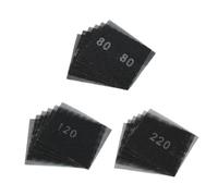 SCOTTCHEN Sanding Mesh 1/4 Sheet (18pcs) 5.5" x 4.5" for Palm Sanders Sheets 80/120/220 Grit