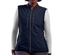 SCOTTeVEST 101 Vest for Women - 9 Hidden Pockets - Water Repellent for Travel & More, Navy, S