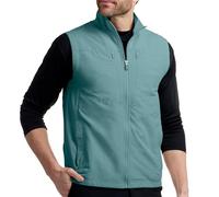 SCOTTeVEST LightEST Vest for Men - 16 Hidden Pockets - Lightweight Water Repellent for Travel & More, Deep Sea Blue, 3XL