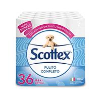 Scottex Clean Complete Hygienic Paper, Pack of 36 Maxi Rolls - 3620 Gr