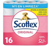 Scottex Original - Toilet Paper, 16 Rolls
