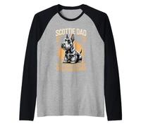 Scottie Dad Like a Regular Dad but Cooler and Hairier Dog Raglan Baseball Tee