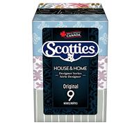 Scotties Original Facial Tissues, Hypoallergenic and Dermatologist Approved, 2-ply, 9 Boxes, 126 Tissues per Box