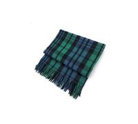 Scottish 100% Wool Knee Blanket Rug by Campbell Ancient Brand - 172x78 cm, Fringed Ends, Dry Clean Only