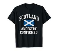 Scottish Ancestry Confirmed Heritage Proud Scots Saltire T-Shirt