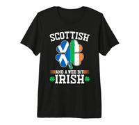Scottish and A Wee Bit Irish St Patrick Day Premium T-Shirt
