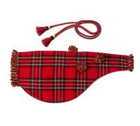 Scottish Bagpipe Cover - Traditional Tartan Bag Cover for Great Highland Bagpipes | Black Watch, Royal Stewart, Irish Green, Grey Watch & Scottish National (Royal Stewart)