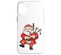 Scottish Bagpipe Santa Case for iPhone 16 Plus