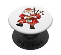 Scottish Bagpipe Santa PopSockets Adhesive PopGrip