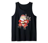 Scottish Bagpipe Santa Tank Top