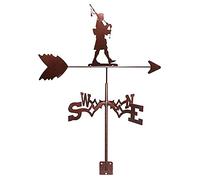 Scottish Bagpipe Shape Weather Vane Sculpture Pattern Model Weathervane Country House Direction Indicator Grass Source-Garden Lawn Outdoor Roof Ornament