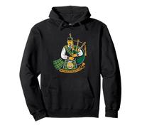 Scottish Bagpiper Vintage Badge Retro Piper Highland Pullover Hoodie