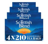 Scottish Blend | Black Tea Bags | Perfectly Blended Tea For Scottish Water | 4 x 210 Tea Bags | 840 Plant Based Biodegradable Teabags
