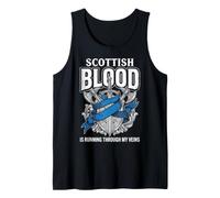 Scottish Blood Scottish Country Roots Flag Scotland Tank Top