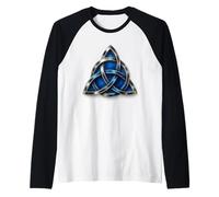 Scottish Celtic Trinity Knot - Triquetra Symbol Raglan Baseball Tee