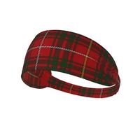 Scottish Clan Bruce Tartan Plaid Tartan Rotated Workout Headbands Non Slip Elastic Sweatbands for Men and Women