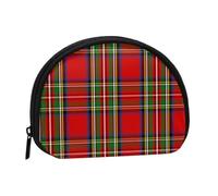 Scottish Clan Stewart Tartan Plaid, Wallet Shell Makeup Bag Women Storage Bag Small Coin Purse Shell Change Pouch