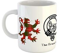 Scottish Clans and Crests Mug - Bruce - Ceramic - 300ml - Dishwasher and Microwave Safe