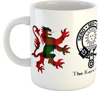 Scottish Clans and Crests Mug - Kerr - Ceramic - 300ml - Dishwasher and Microwave Safe